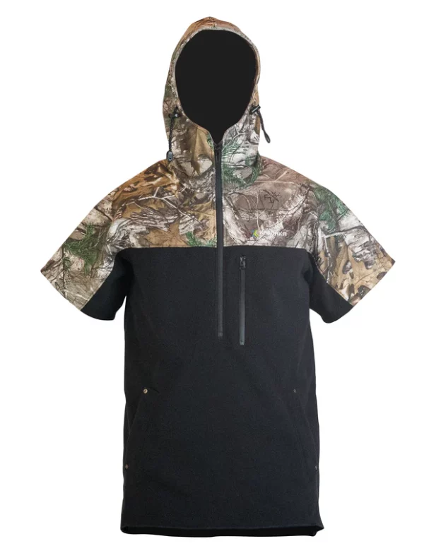 Kaiwaka Weathershield Short Sleeve Camo Half-Zip Hoodie